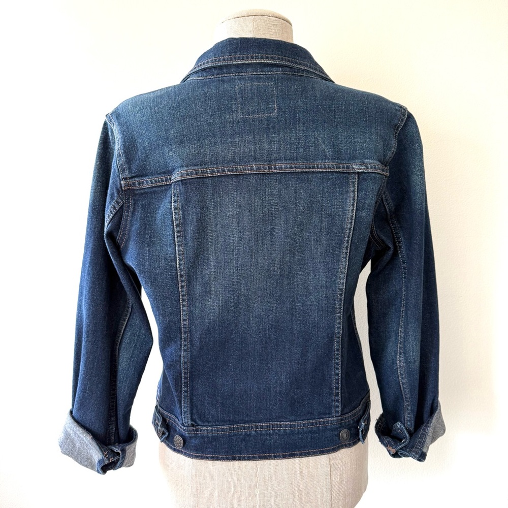 Old Navy Vintage Classic Dark Wash Denim Jean Jacket Americana Heritage - Picture 11 of 11
